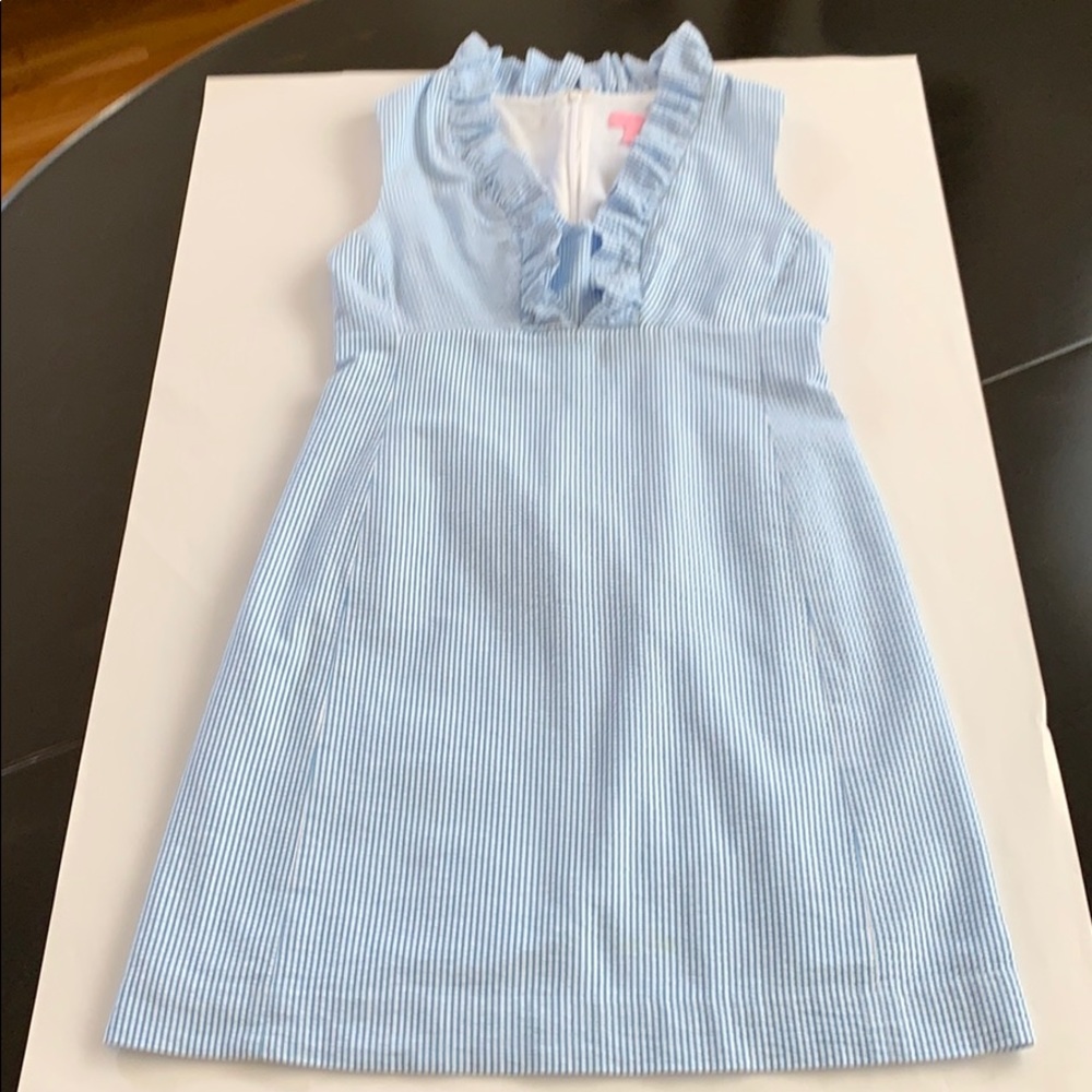 Lilly Pulitzer Adeline Seersucker Shift Dress - Picture 4 of 5
